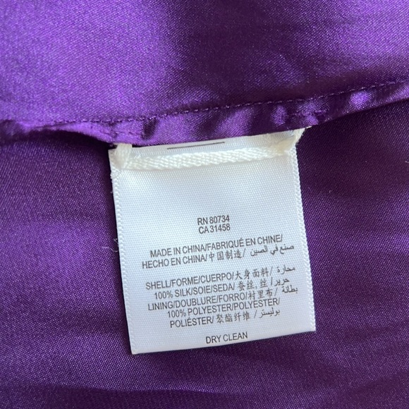 BCBG Strapless Purple Gown Size 8 - Picture 15 of 16